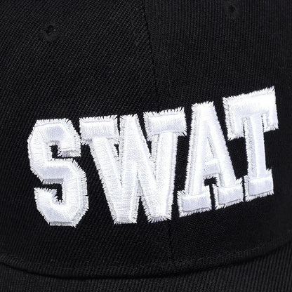 Unisex “SWAT” Embroidered Streetwear Snapback Cap