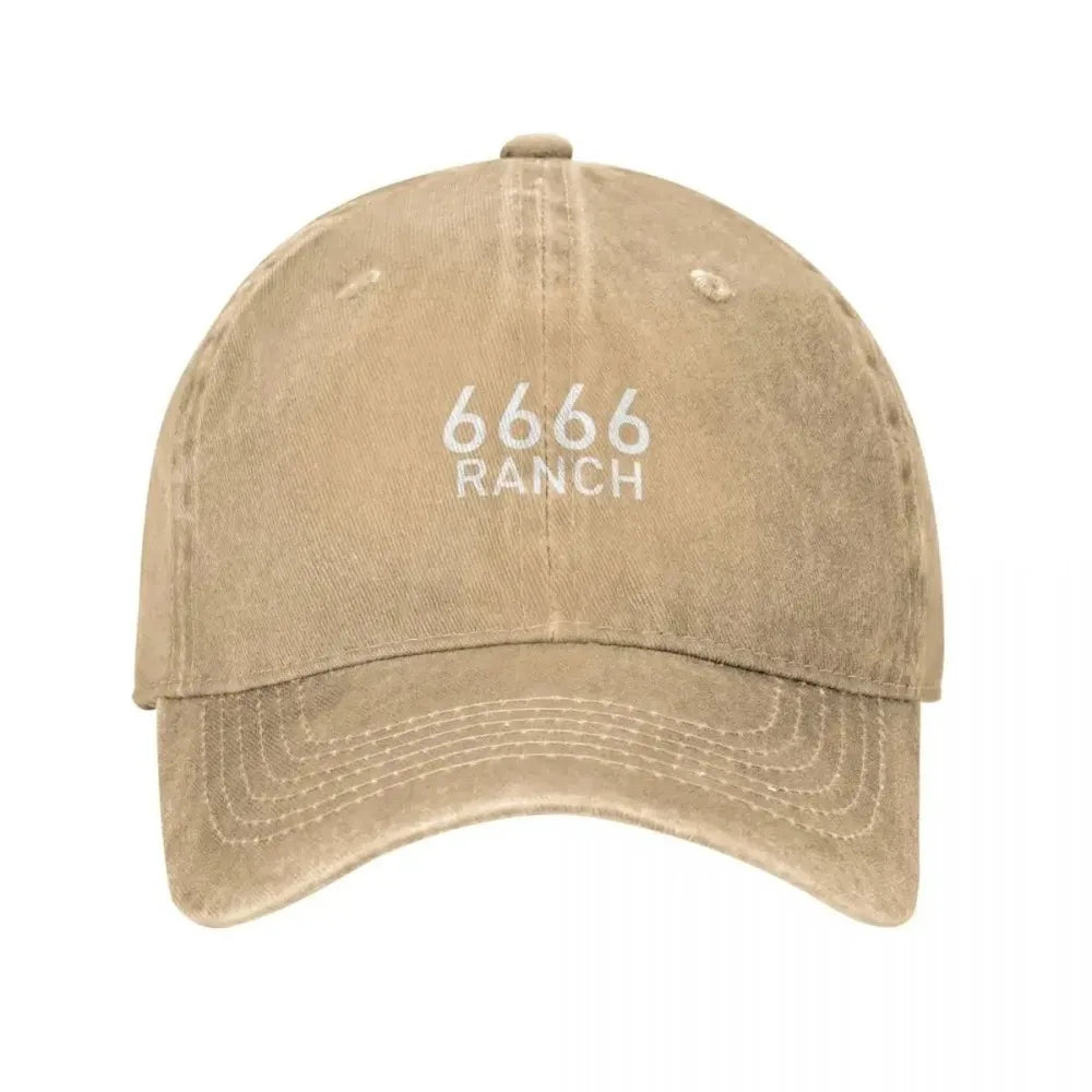 6666 Four Sixes Ranch Washed Cotton Baseball Cap