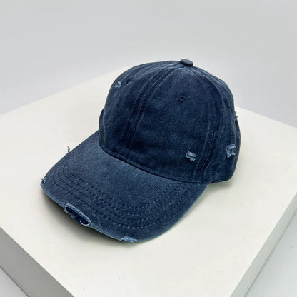 Broken Style Solid Vintage Baseball Cap
