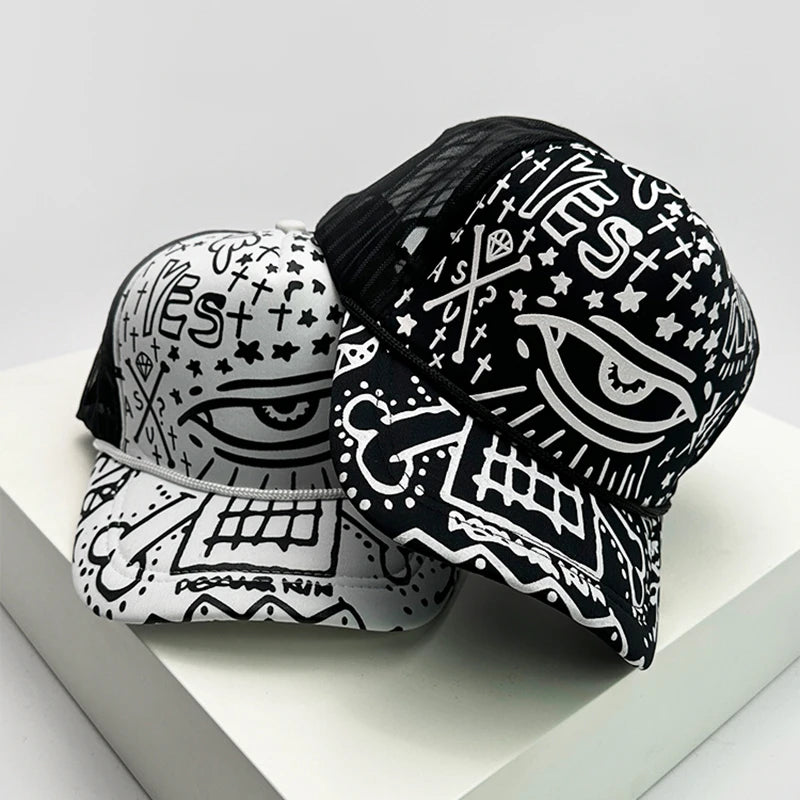 New Fashion Men Women Printed Cartoon Baseball Caps