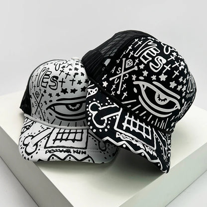 New Fashion Men Women Printed Cartoon Baseball Caps