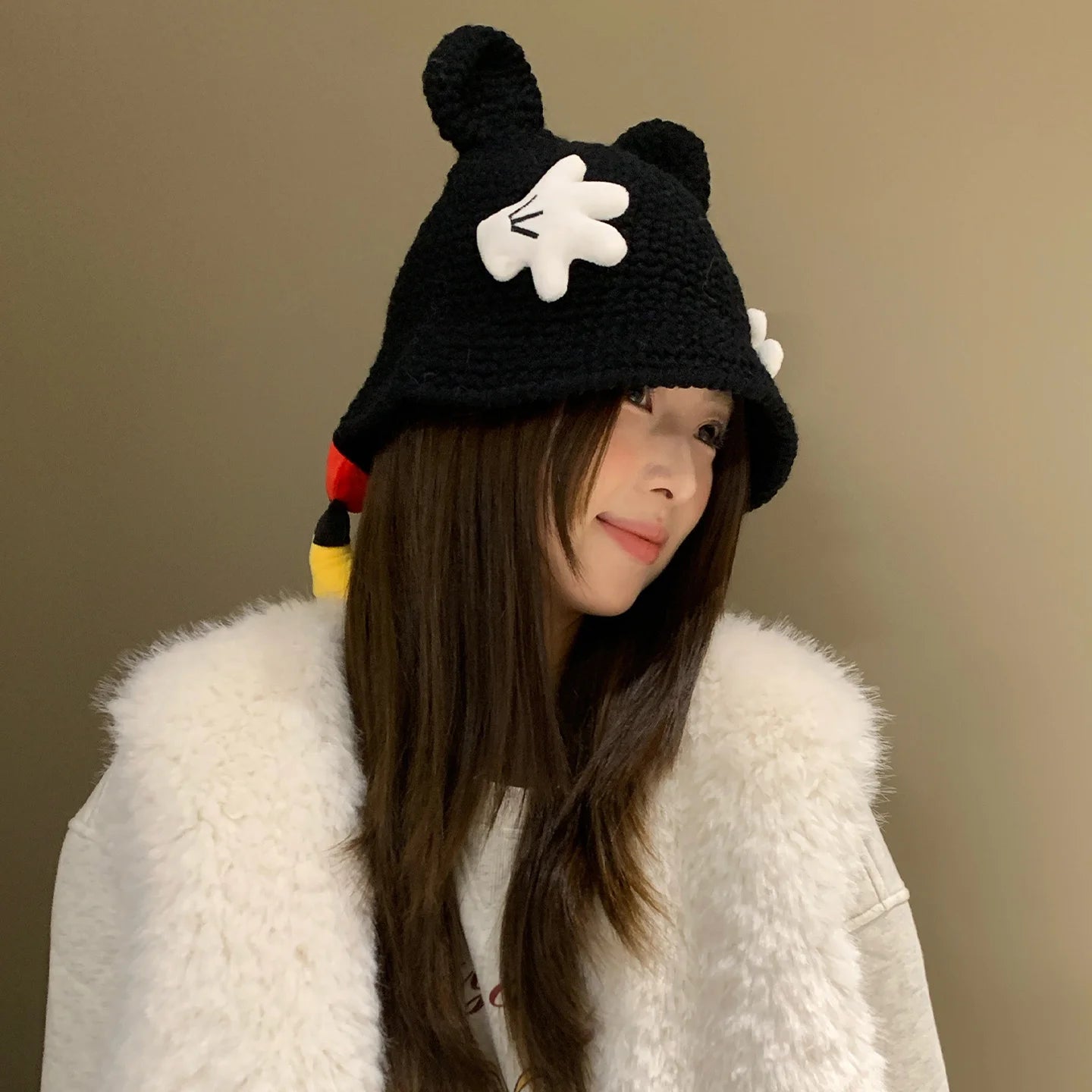 Cute Knitted Cartoon Fisherman Hat
