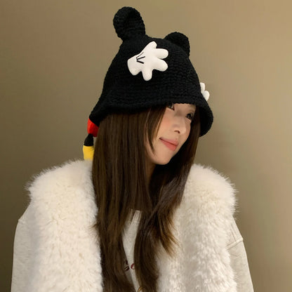 Cute Knitted Cartoon Fisherman Hat