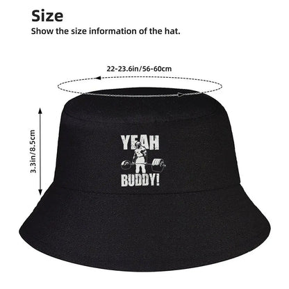 Yeah Buddy Gym Motivation Graphic Fitness Bucket Hat