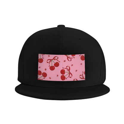 Cherry Pattern Casual Snapback Cap