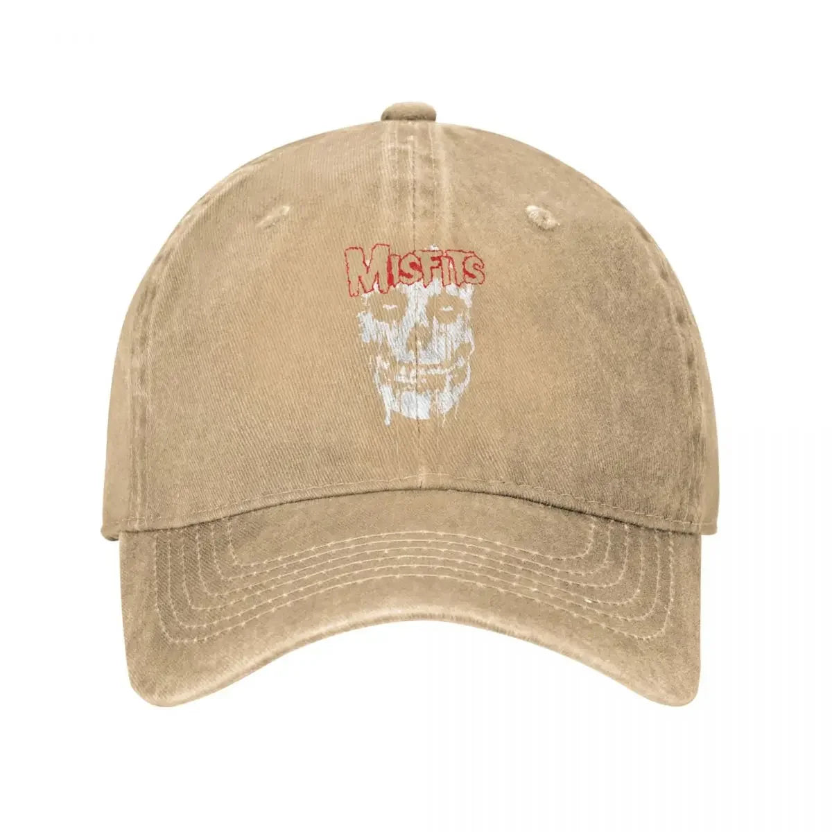 Misfits Skull Vintage Denim Baseball Cap