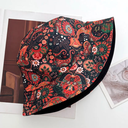 Leaf Pattern Fisherman Bucket Hat