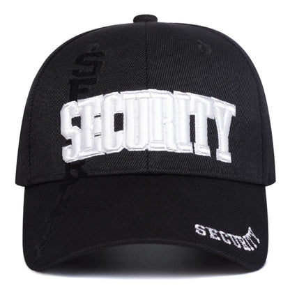 Unisex SECURITY Letter Embroidery Baseball Caps