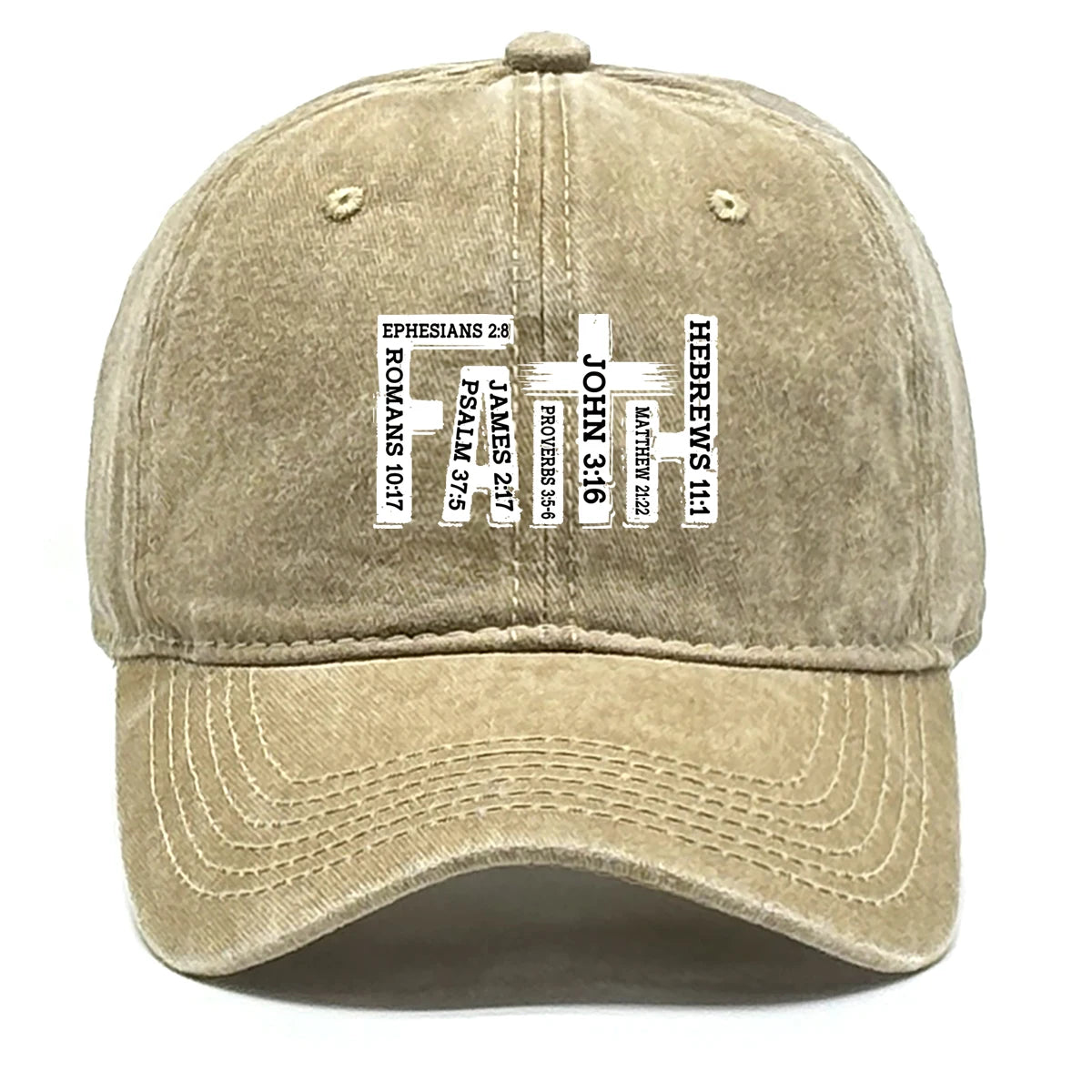 Faith Printed Adjustable Snapback Retro Baseball Cap
