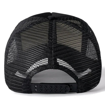 Plain Mesh Snapback Trucker Baseball Cap
