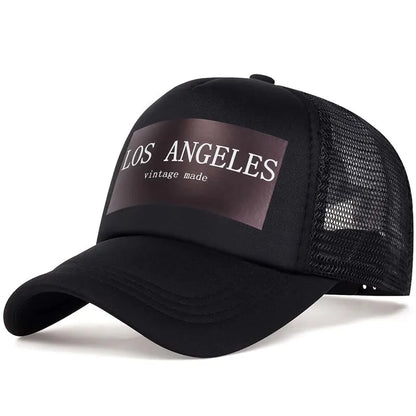 Unisex Los Angeles Print Baseball Mesh Caps