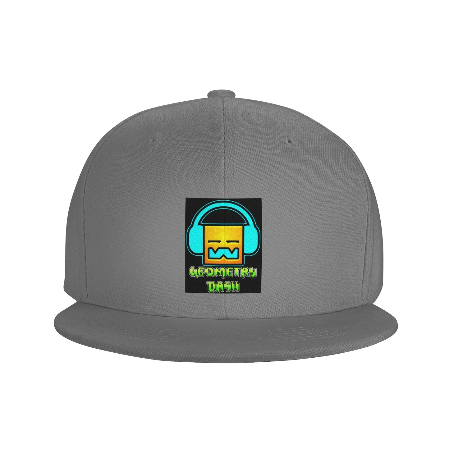 Geometry Dash Cute Geometric Game Design Snapback Cap