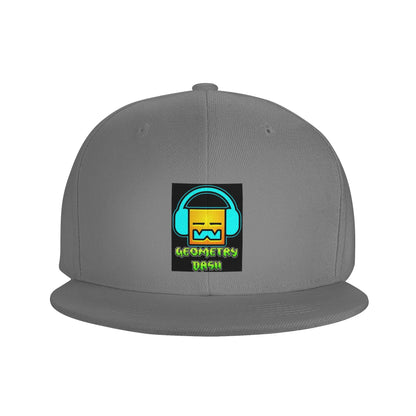 Geometry Dash Cute Geometric Game Design Snapback Cap