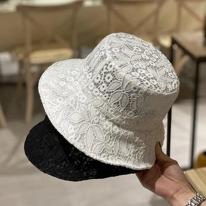 Korean Lace Breathable Summer Bucket Hat