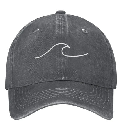 Wave Ripple Simple Logo Trucker Baseball Cap