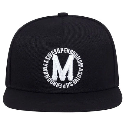 Letter Embroidered Snapback Hip Hop Baseball Hat