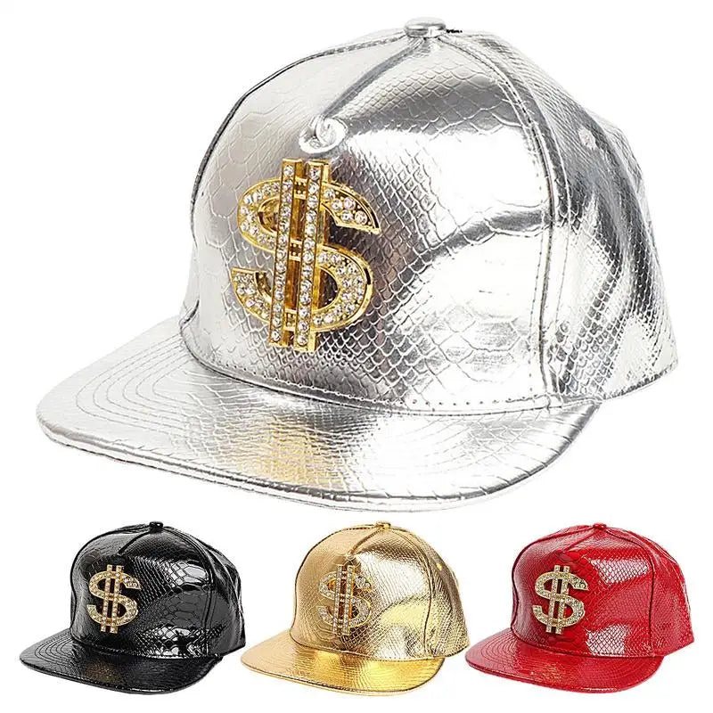 Crocodile Gold Dollar Hip Hop Snapback Cap
