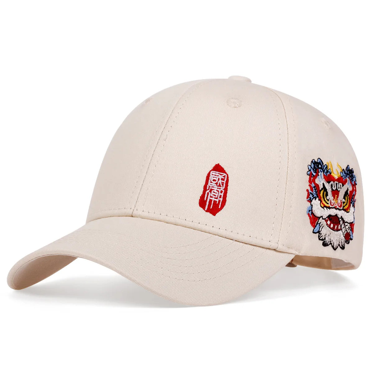 Chinese Style Embroidered Snapback Baseball Cap
