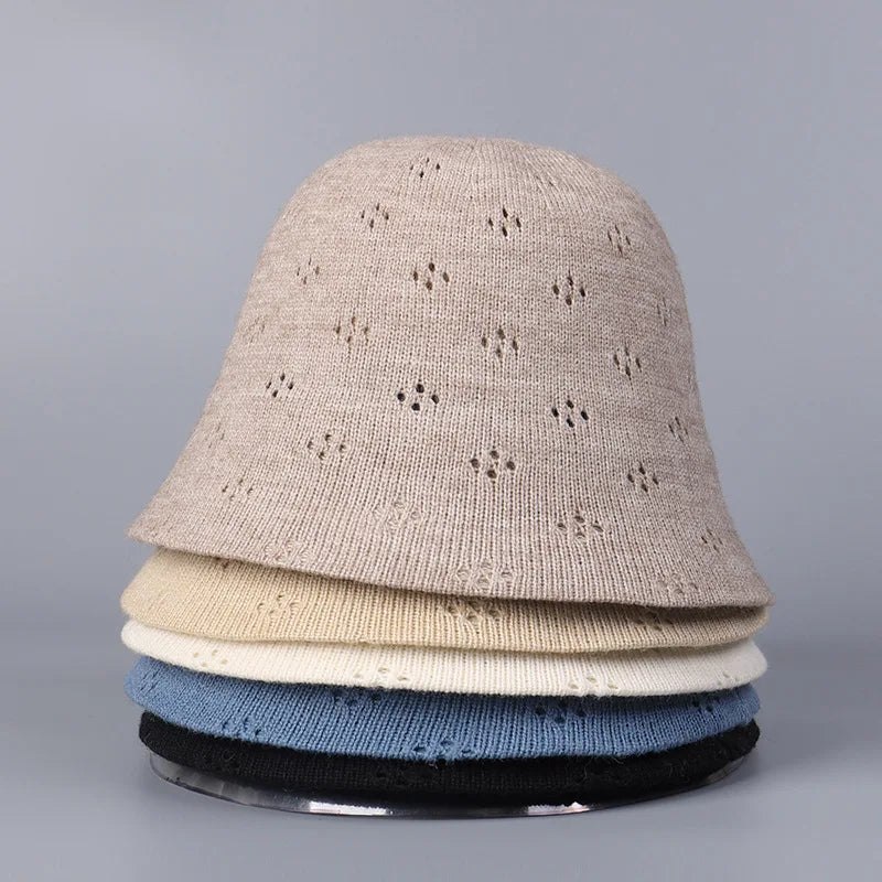 Autumn New Hollow Floral Bucket Hat