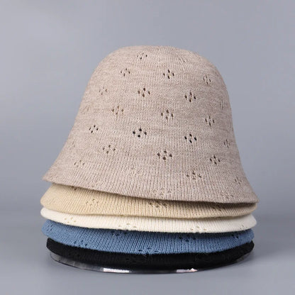 Autumn New Hollow Floral Bucket Hat