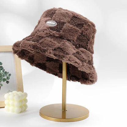 Plaid Winter Fisherman Bucket Hat