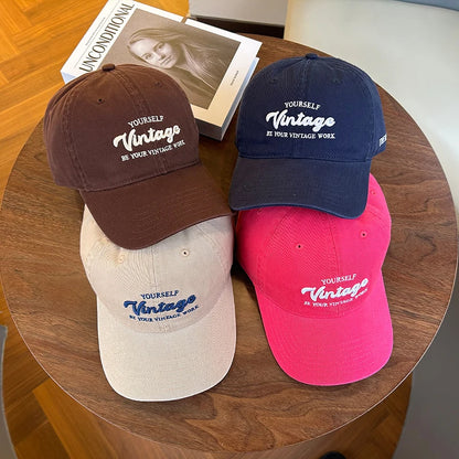 RICYGVM Letter Embroidery Cotton Baseball Cap