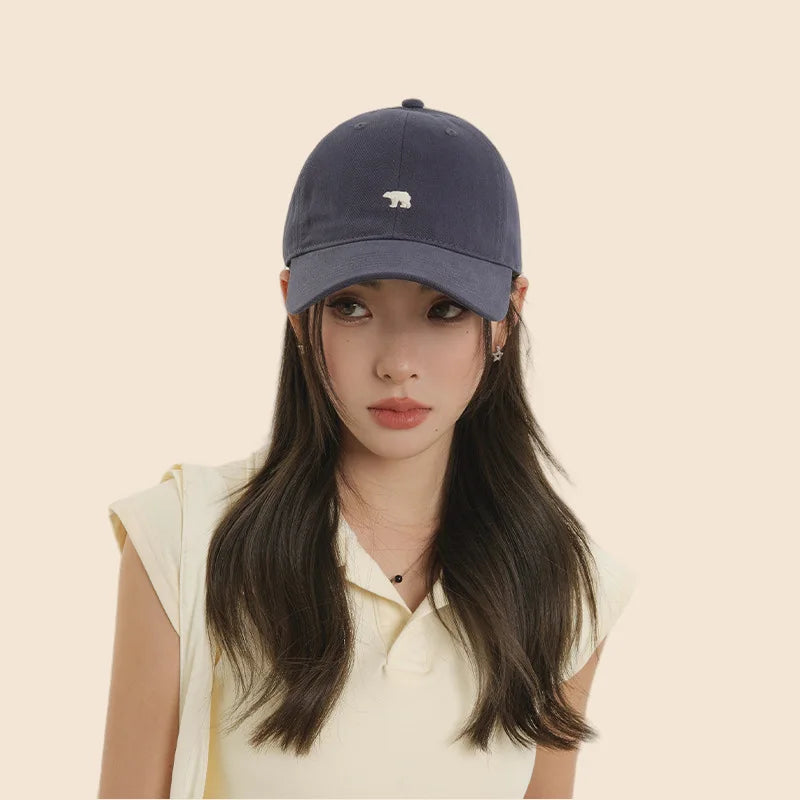 Polar Bear Embroidered Duckbill Baseball Hat