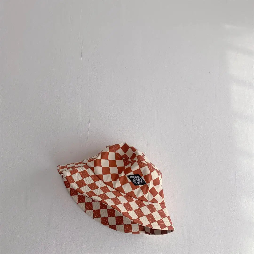 Checkerboard Plaid Kids Bucket Hat