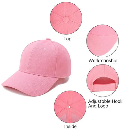 Fashion Candy Color Kids Baseball Cap Sun Protection Boy Girls Hat