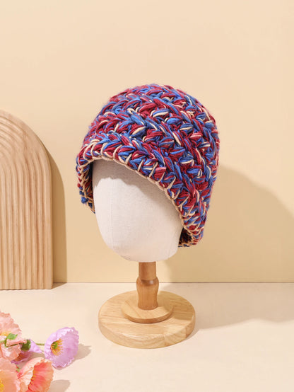 Vintage Pink Handmade Crochet Winter Bucket Hat