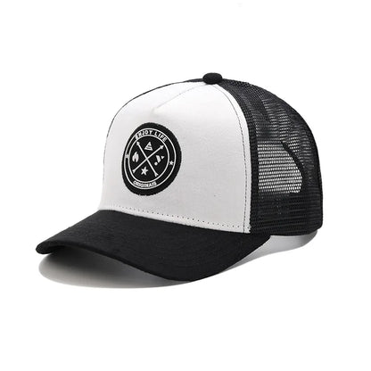 Unisex Embroidered Letter Patch Outdoor Baseball Cap