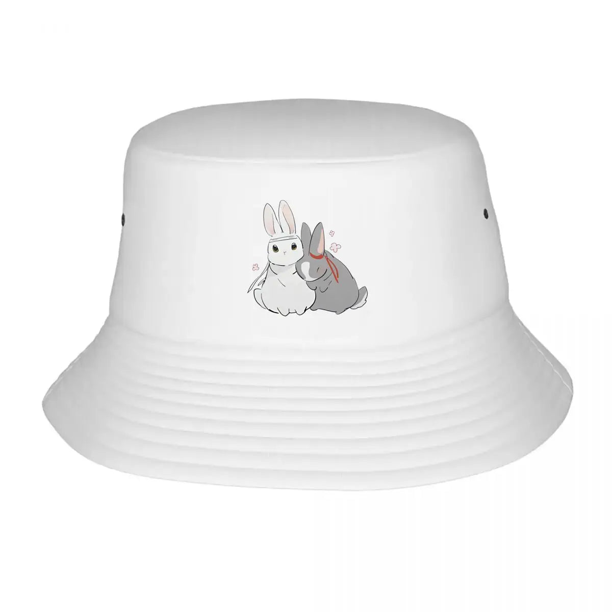 Wangxian Cute Couple Bunnies Fan Art Bucket Hat