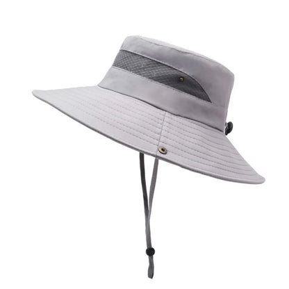 Adjustable Anti-UV Mesh Bucket Hat