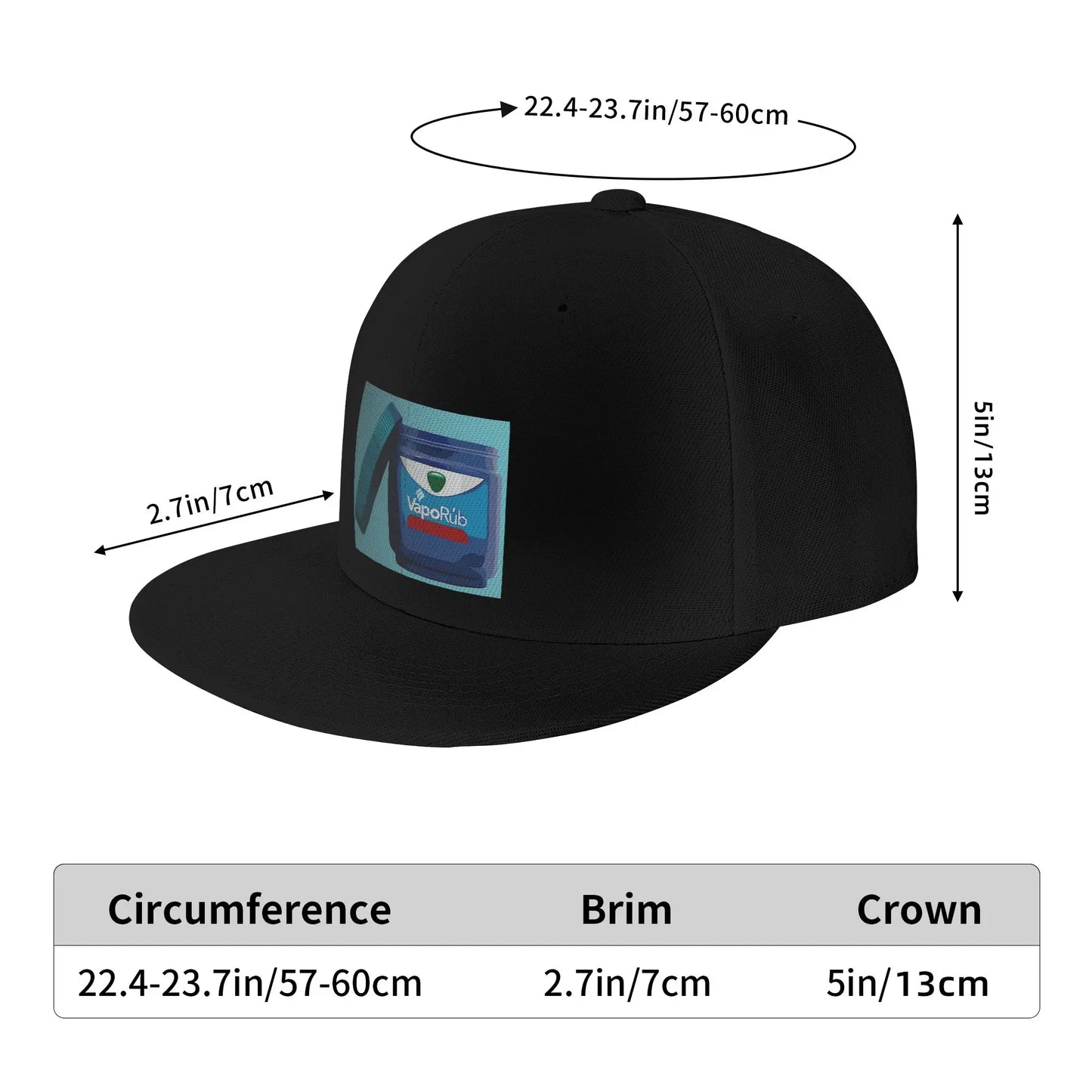 Vaporub Inspired Vintage Pharmacy Logo Snapback Cap