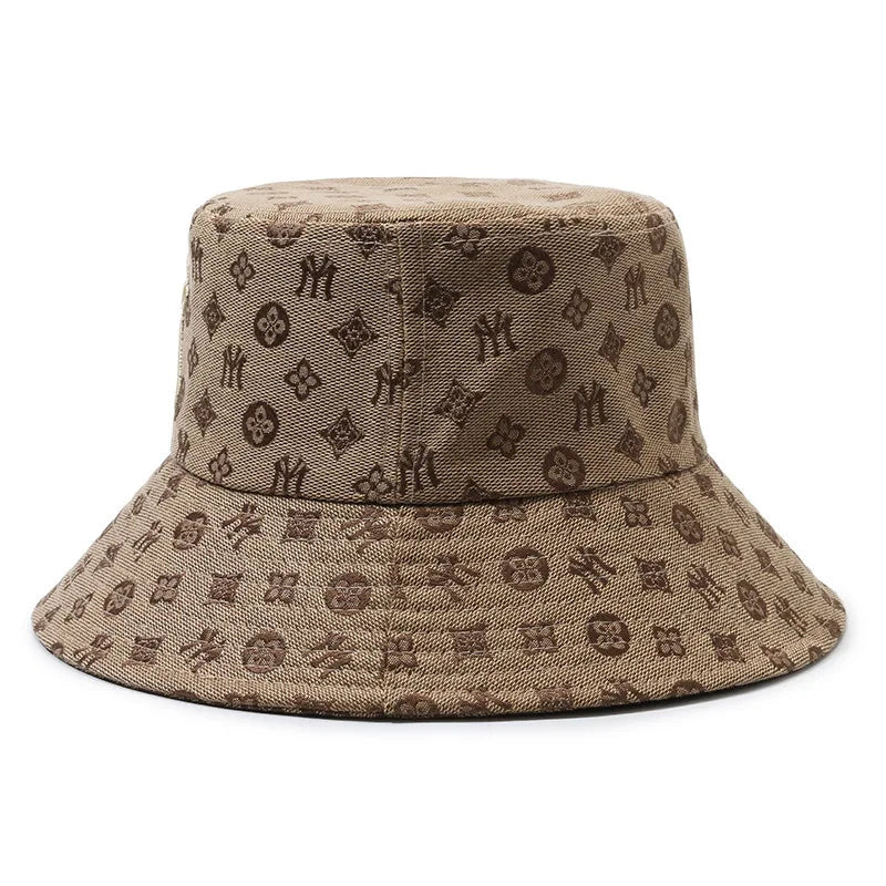 Letter Embroidery Unisex Sun Bucket Hat
