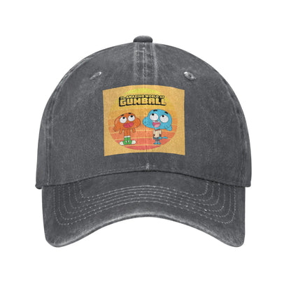 Amazing World Gumball Denim Snapback Baseball Cap