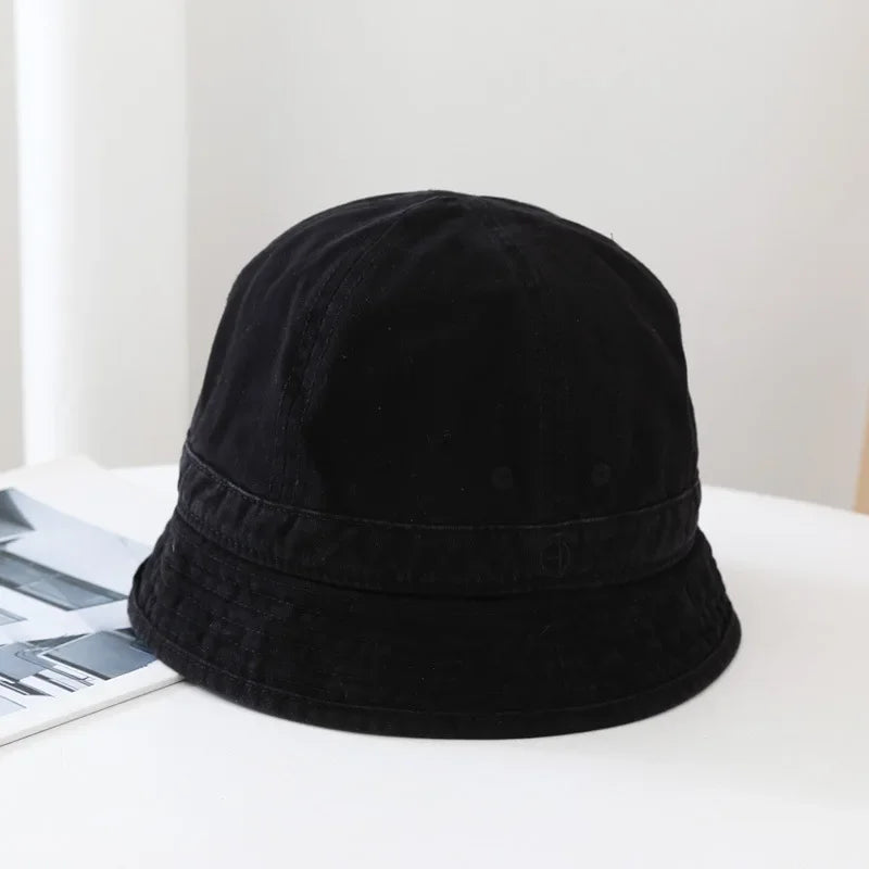 Japanese Korean Short Brim Sun Bucket Hat