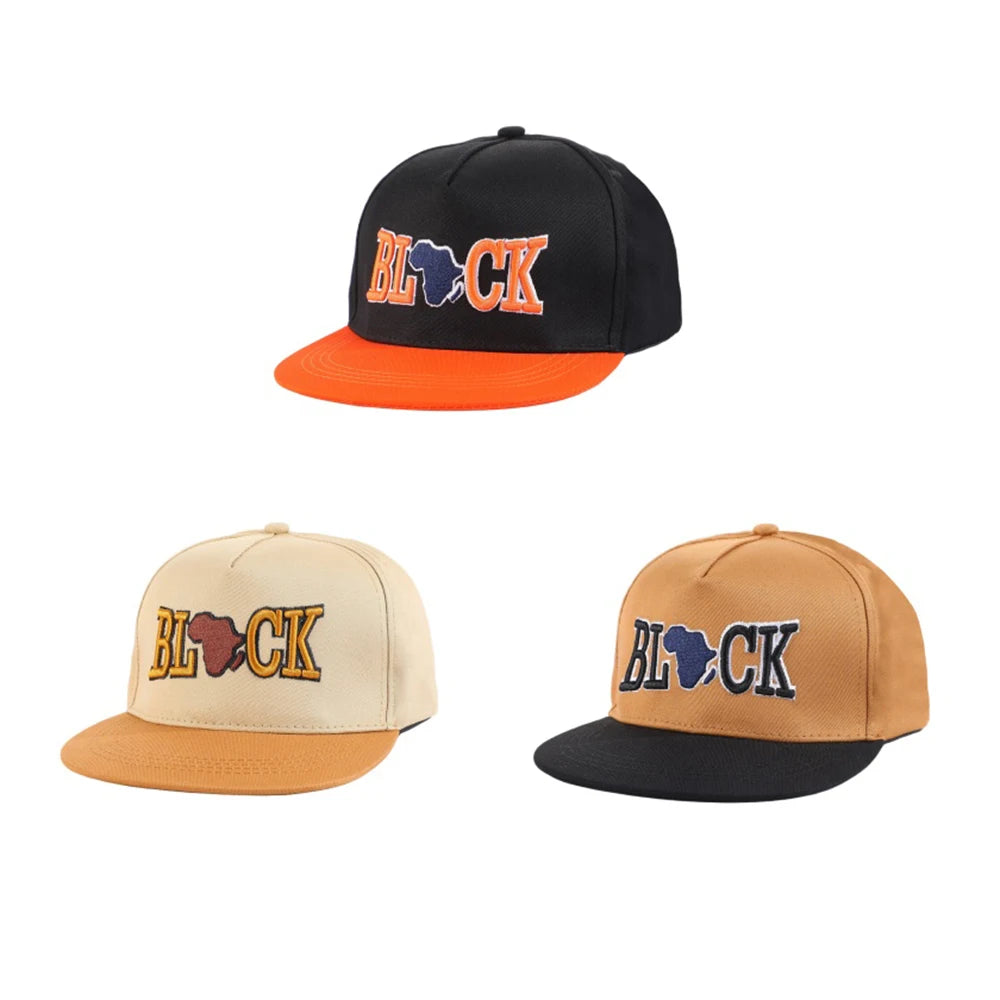 Spliced Letter Embroidered Street Trend Snapback Cap