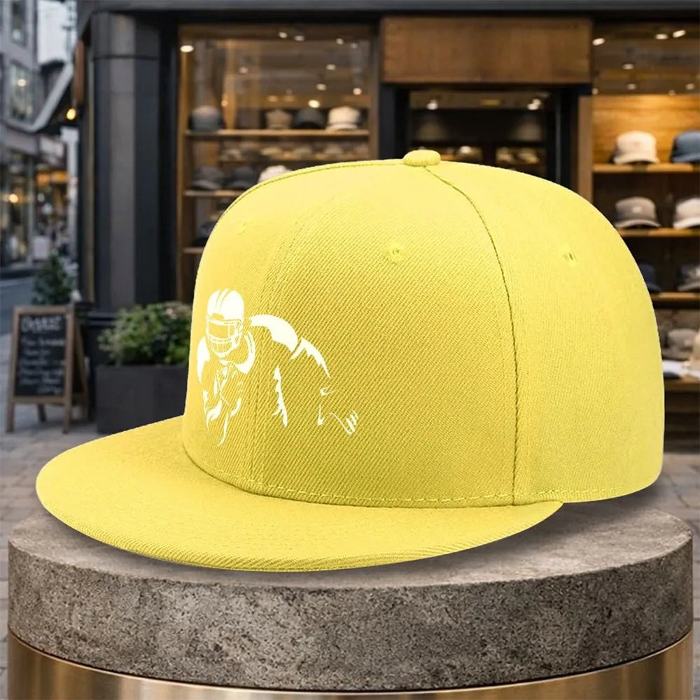 American Football Player Print Outdoor Snapback Cap