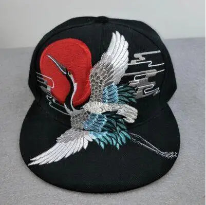 5 Panel 3D Animal Embroidery Snapback Cap