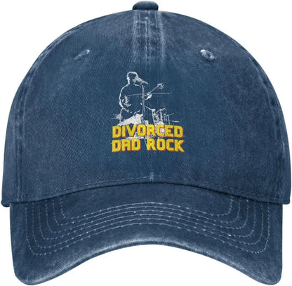Divorced Dad Rock Distressed Washed Cotton Baseball Cap