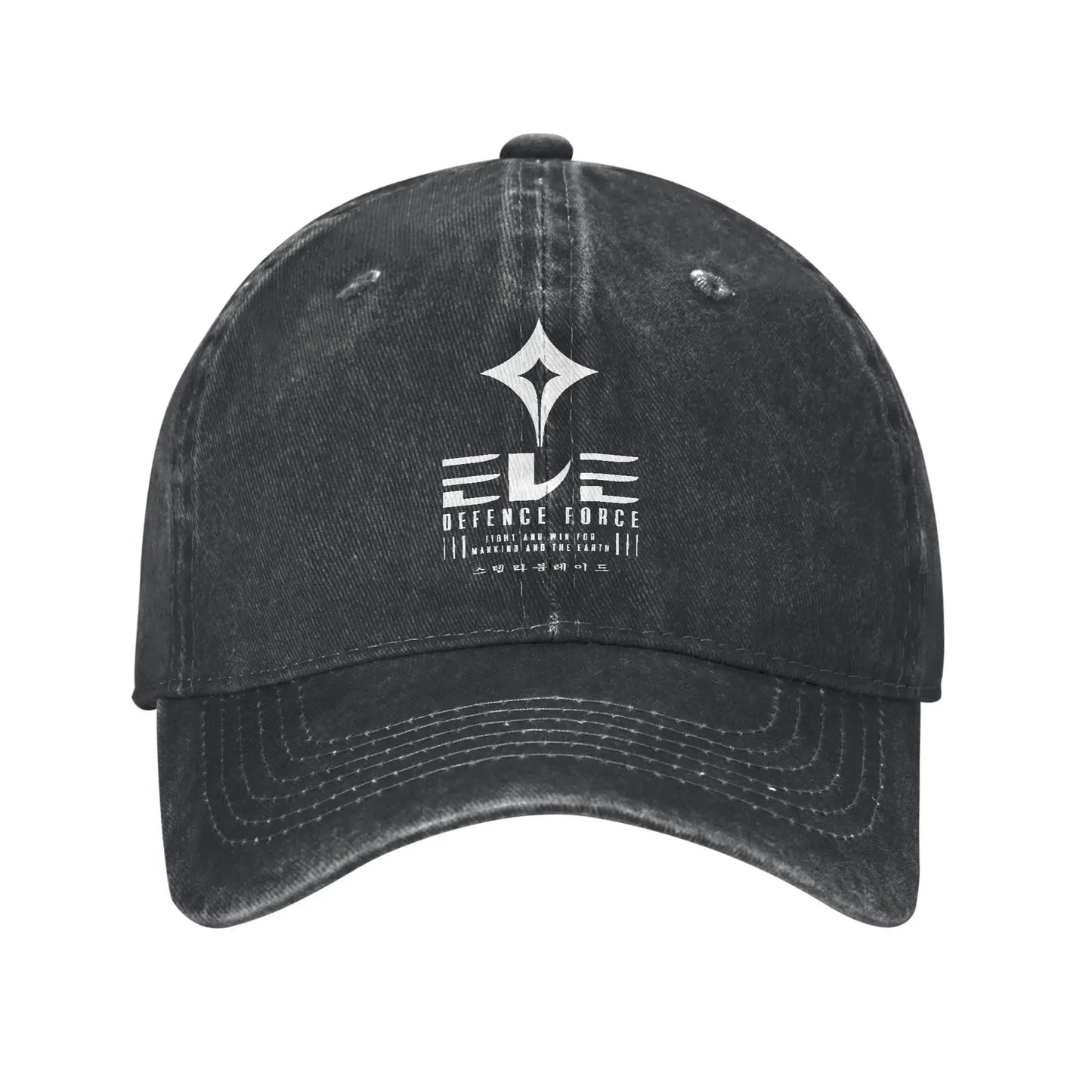 Stellar Blade Eve Distressed Denim Baseball Cap