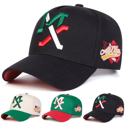 Unisex MX Letter Embroidery Baseball Caps