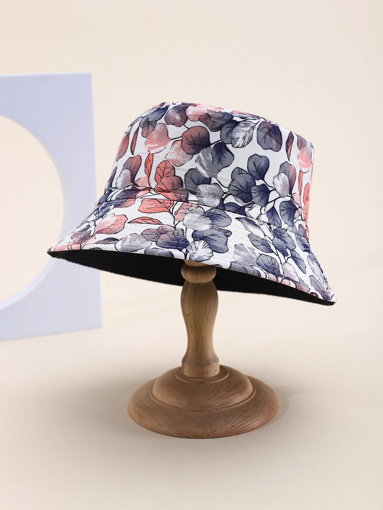 Floral Wide Brim Bucket Hat