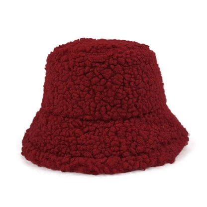 Harajuku Lamb Wool Bucket Hat