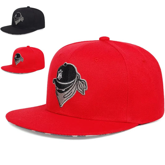Unisex Masked Embroidery Hip-hop Hats
