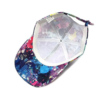 Four Seasons Graffiti Print Adjustable Unisex Baseball Cap