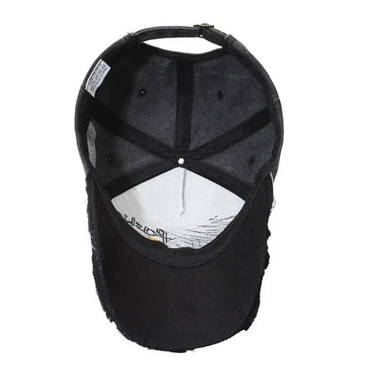 Retro Letter Embroidery Baseball Cap Men