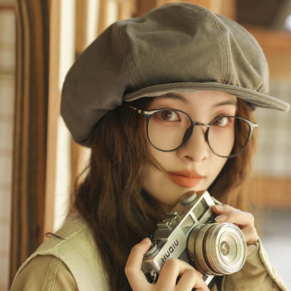 Retro Short Brim Painter Bucket Hat