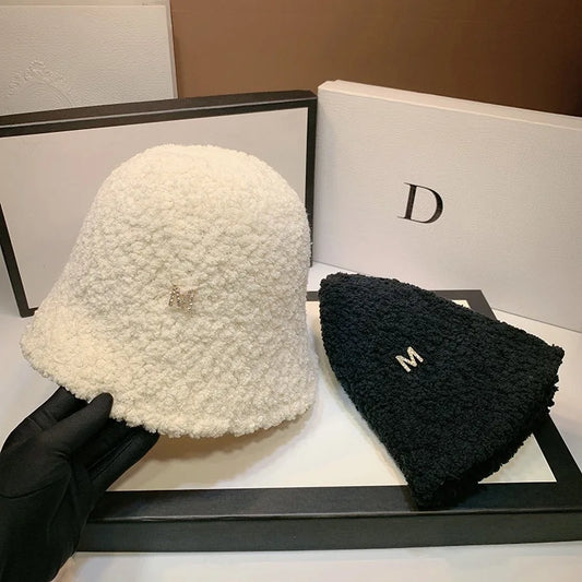 Winter Wool Bucket Hat with Ear Protectors